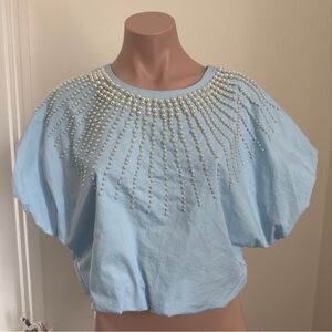 Queen of Sparkles Pearl Burst Bubble Top